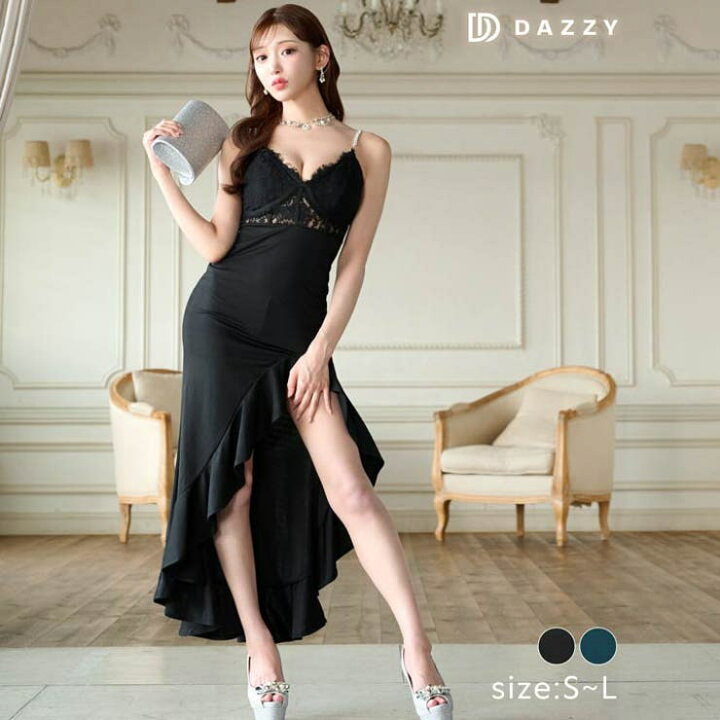 楽天市場】キャバドレス シアーレース ビジューキャミソール  