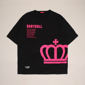 BABYDOLL 親子お揃い ネオンバックロゴTシャツ 1619A トップス