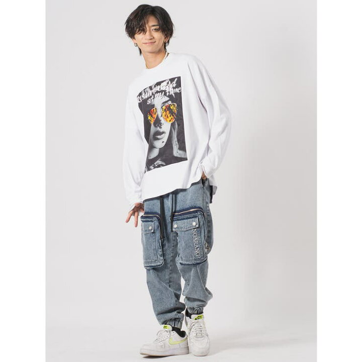 楽天市場】REGIEVO ロンT メンズ プリント長袖Tシャツ ストリート系 