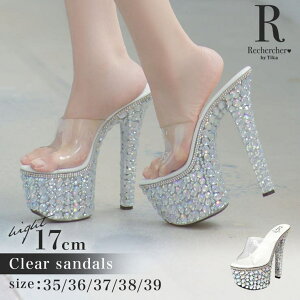 Tika �嗱�r�W���[�N���A�T���_�� ���� �n�C�q�[�� �r�W���[ �L���L�� 10cm�ȏ� 14cm�ȏ� 17cm�q�[�� 22.5cm 23cm 23.5cm 24cm 24.5cm 25cm �z���C�g ��i Rechercher ���V�F���V�F �V���[�Y�E
