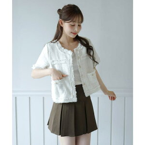 by muni:r �y���p���悠��E3�F�W�J�z�`�F�b�N�c�C�[�h�����W���P�b�g/2026 SS COLLECTION �A�E�^�[(�R�[�g�E�W���P�b�g�Ȃ�)