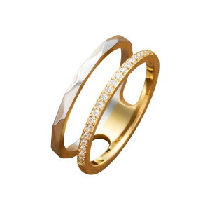 CREAM-DOT �T�[�W�J���X�e�����X �����A�����M�[�Ή� �����O �w�� �����ςȂ� ���f�B�[�X 2�A �r�W���[���C�� �n�[�t�G�^�j�e�B �_�C�A�J�b�g �~�b�N�X�J���[ ���C���[�h�� �S�[���h �V���o
