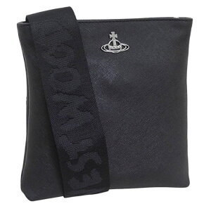 Riverall VIVIENNE WESTWOOD ���B���B�A���E�G�X�g�E�b�h �o�b�O ���f�B�[�X �V�����_�[�o�b�O �u���b�N SQUIRE SQUARE CROSSBODY WITH WEBBING STRAP 51160006L001NN403 V