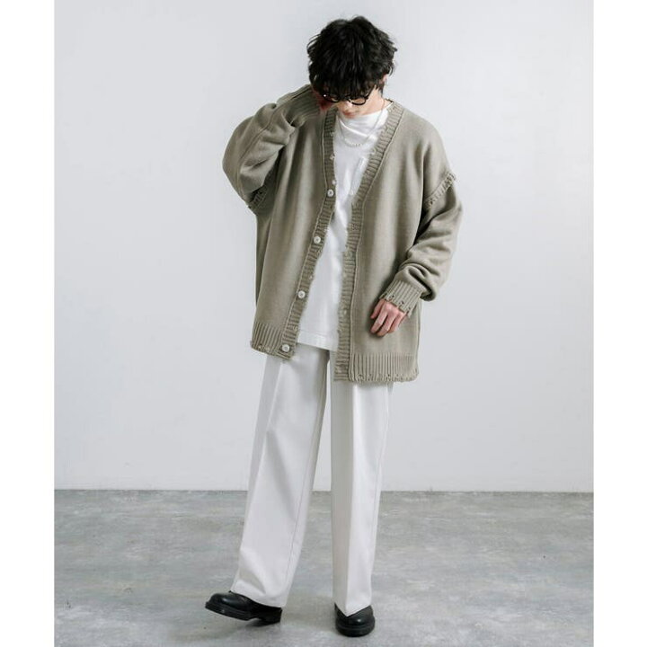 楽天市場】Rocky Monroe カーディガン ニット ダメージ メンズ  