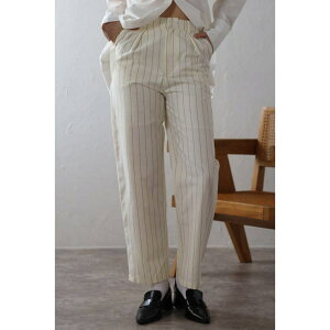 �y10��OFF�N�[�|���I7/2(��)9:59�܂ŁzBONJOUR SAGAN ENC �G���N back label striped straight long pants / �o�b�N���x���X�g���C�v�X�g���[�g�����O�p���c 77-004521 �p���c�E�Y�{