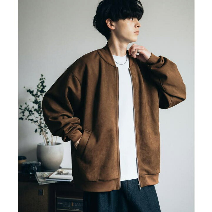 楽天市場】【店内全品5%OFF】フライトジャケット フェイクスエード 