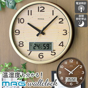 BACKYARD FAMILY MAG デジアナ電波掛時計 ゴーフル 寝具・インテリア雑貨