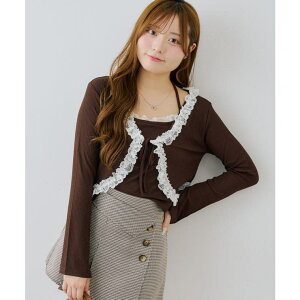 NICE CLAUP / OLIVE des OLIVE�@OUTLET �y�Z�b�g�A�C�e���z���[�X�t�J�[�f�B�K��×���[�X�t�L���~ �g�b�v�X