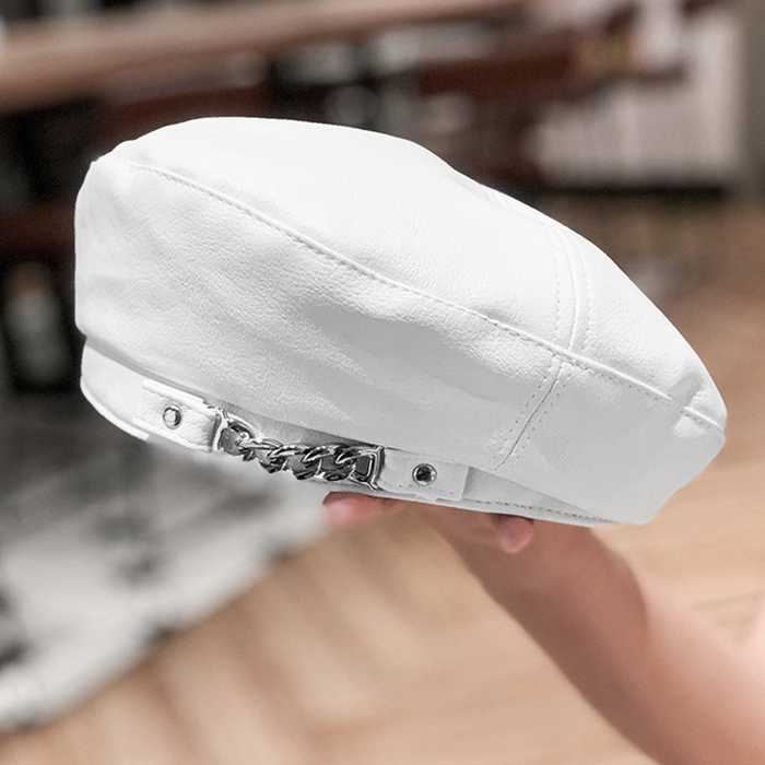 ベレー帽 帽子 レディース チェーン付き【メール便送料無料】 | shopload