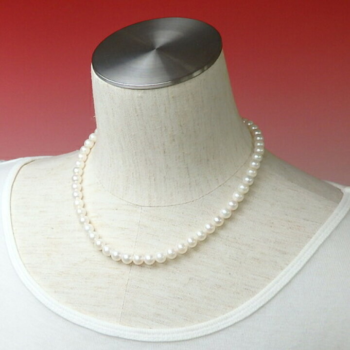 楽天市場】アコヤ本真珠 7mm~7.5mm ネックレス 40cm シルバー金具 