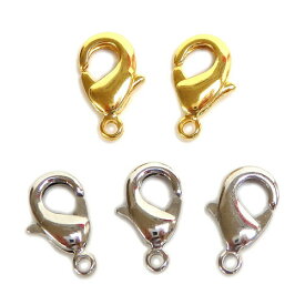 カニカン フック 金具 No.2 5個セット カニフック 留め金具 接続金具 アクセサリーパーツ 12×6mm カニカン金具 マスクチェーン制作に