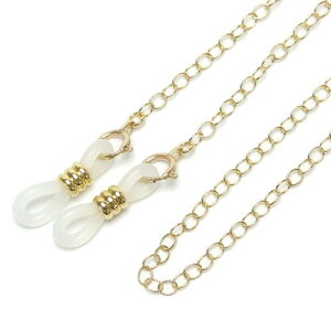 メガネチェーン K18 金 丸線あずき 18金 ゴールドチェーン ネックレスになる 2WAY ゴールド 眼鏡チェーン 母の日 父の日 敬老の日 マスクチェーン