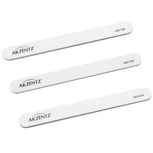 アクセンツ AKZENTZ ファイル レギュラー ホワイト 各1枚 100/100 ,180/180, 240/240 グリット