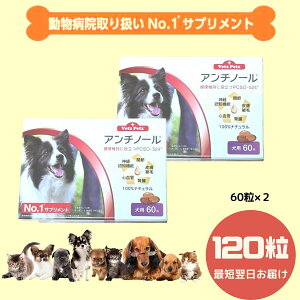 【120粒】【あす楽】アンチノール 犬用サプリメント 60粒×2箱