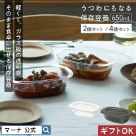 今だけ送料無料【マーナ公式】うつわにもなる保存容器 650mL (2個入り・4個入り) プラスチック 耐熱 保存…