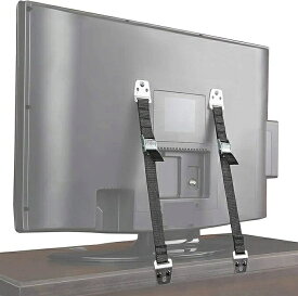 テレビ 転倒防止 TV 固定 地震対策ベルト 耐震ストッパー 2本セット,ボルトとハードウェアが含まれて