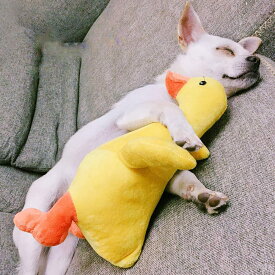 犬用おもちゃ 耐久性 ぬいぐるみ かわいいアヒル 音が出るぬいぐるみ 歯ぎ清潔 デンタルケア 耐久性 安全无毒 犬おもちゃ ストレス解消