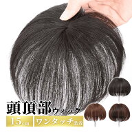 【スーパーセール期間当店全品P5倍！】頭頂部 ウィッグ 白髪かくし 部分ウィッグ 頭頂部 女性 白髪隠し …