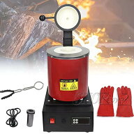 デジタル溶解炉マシン、2102°F金溶解炉、メッシュガードとグラファイトるつぼ付き電気溶解炉トング、金…