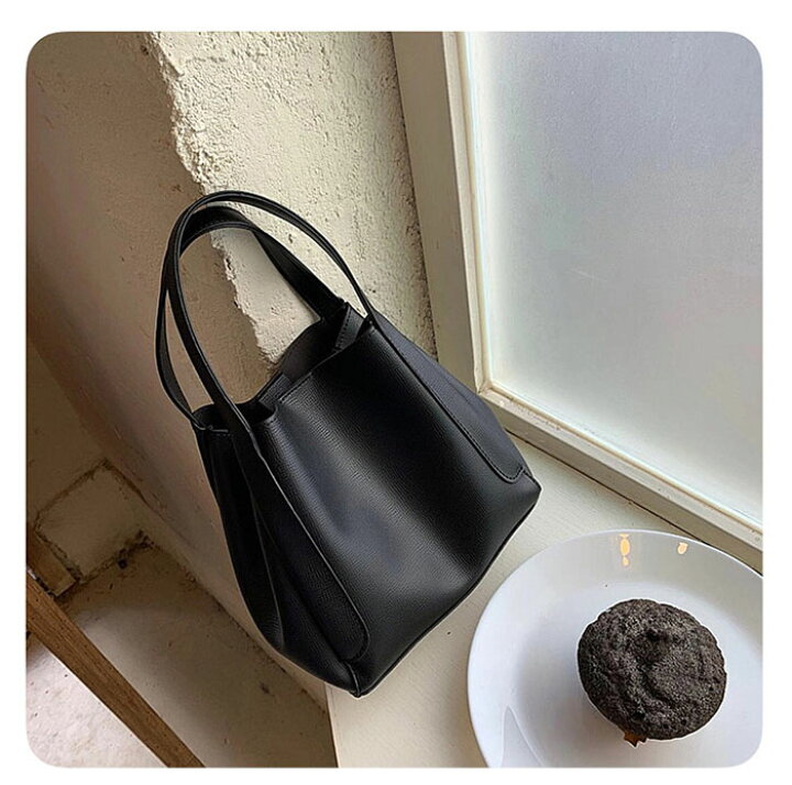 バケツバッグ キューブ ブラック ハンド レザー ブラック 楽天市場  