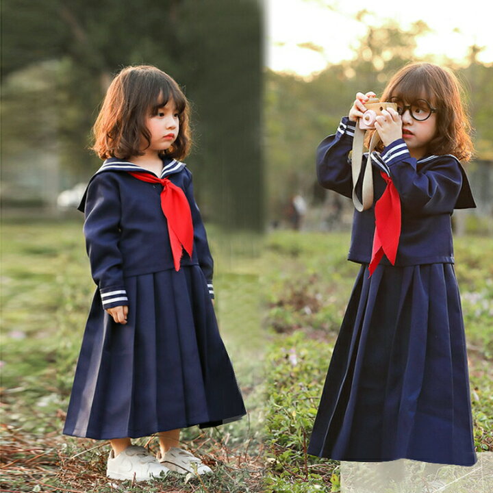 楽天市場】セーラー服 子供 制服 コスプレ 長袖セーラー ハロウィン 