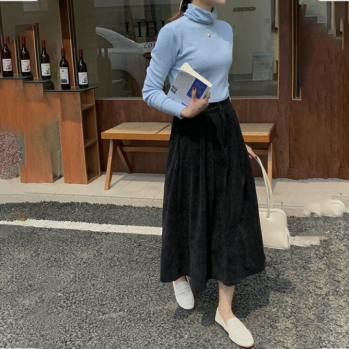 楽天市場】コーデュロイフレアスカート スカート ロング レディース 