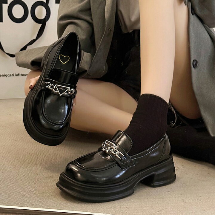 楽天市場】ローファー パンプス レディース 歩きやすい 大人 学生 女子  