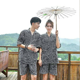 M-4XL 甚平 じんべい メンズ レディース 男女兼用 カップル 上下セット 総柄 綿100％ 2点セット 花火大会 夏祭り 男性 父の日 ルームウェア 和服 浴衣 寝巻き パジャマ 着物 部屋着 プレゼント 夏 涼しい 夏用 おしゃれ 紳士 誕生日 大きいサイズ