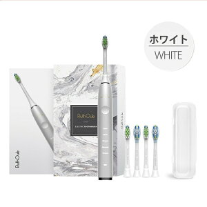 【替えブラシ5本附属】 電動歯ブラシ 歯ブラシ 五種類モード IPX7 防水 丸洗い可能 振動 静音設計 歯垢除去 歯周病予防 充電式スタンド 歯磨き 携帯 大人 はみがき 電動ハブラシ 音波歯ブラシ