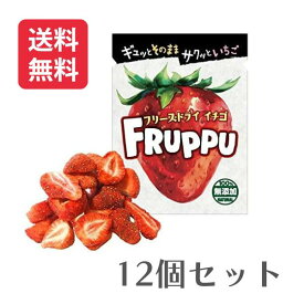 FRUPPU 無添加 フリーズドライ いちご 1袋14g 12個セット (フルップ 12袋セット)【】