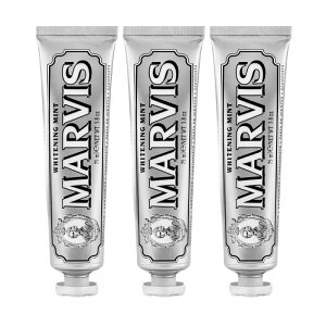 マービス MARVIS ホワイト・ミント(白) 75ml 3個セット 歯磨き粉 オーラルケア 口臭ケア ホワイトニング トゥースペースト 3本セット おしゃれ 海外 ブランド ギフト 男性