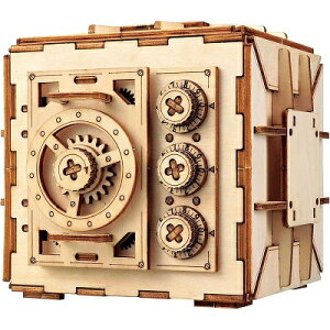ARTEC 木製クラフトキットダイヤル式金庫型貯金箱【新品】