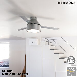 NEIL CEILING FAN j[ V[Ot@ nT HERMOSA V[Ot@Cg R Ɩt CF-008 IV  F  C_XgA 3iK LED C rO  