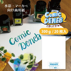 オリオン こみっくでねぶ 300g 20枚入り 細目・極細目両面仕様 水彩紙 マーカー用紙 インク 万年筆 選べる9サイズ A1 A2 A3 A4 B1 B2 B3 B4 B5 画材紙