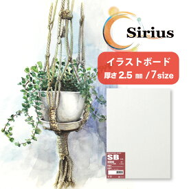 イラストボード SB 水彩紙ボード シリウス紙 両面貼り 厚さ2.5mm 選べる9サイズ A1 A2 A3 A4 B1 B2 B3 B4 B5 ボード 板紙 イラストレーション 紙 画材 作品 絵画 水彩 アクリル 鉛筆 デッサン パステル 色鉛筆 画用紙 プレゼンテーション ドローイング オリオン