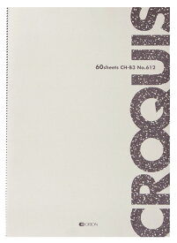 オリオン クロッキーブック ホワイトクロッキー紙 60g 60枚綴じ CH (B4（364mm×257mm）)