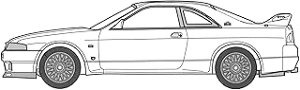 �t�W�~�͌^ �p��4 1/24 ���Y �X�J�C���C�� GT-R (R33) RGO 172019