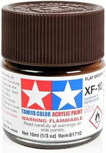 タミヤ アクリルミニ XF-10フラットブラウン 81710