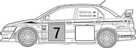 フジミ模型 ID311 1/24 ランサーエボリューションVII WRCラリーモデル 047669
