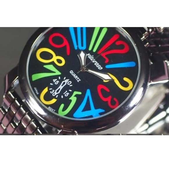 ※売れ筋 腕時計も見てね 18％OFF ココをクリック 腕時計 メンズ ビッグフェイスウォッチ カジュアル メタルバンド 日本製ムーブメント 保証書付き 文字盤ブラック 本物 トップリューズ