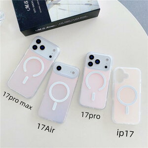 iPhone17 P[X NAn[hP[X }Olbgt iPhone17 Pro/Pro Max Jo[ [U[ʐF iPhone17 Air یP[X h 01-06 J[ tBbg MagSafe Ή t@bV X}zP[X 