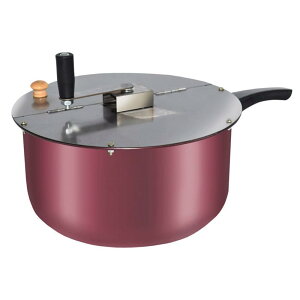 手回しシングルポットポップコーンメーカーポット ポップコーンメーカー ガスストーブ 熱風ポップコーンマシン 商用 家庭用 (直径29cm高さ16cm)