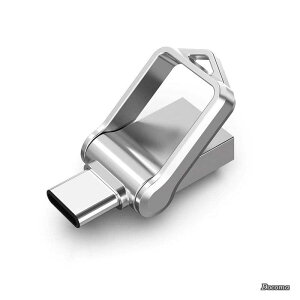 �y���������zUSB������ 64GB Type C������ USB3.0 2in1 OTG �f���A�������� �������[�X�e�B�b�N �L�[�����O�t�� ���� �h��360�x��]�f�U�C�� �t���b�V���h���C�u �����f�[�^�]�� �X�}�z/Windows/�m�[�g