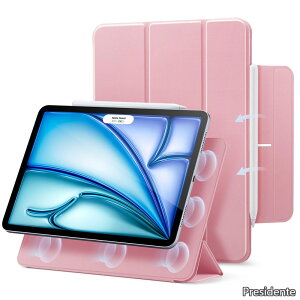 �y���������ziPad Air 13�C���` �P�[�X M4/M3/M2�i2026/2025/2024�jiPad Pro 12.9 ��6/5/4����i2022/2021/2020�j�Ή� �}�O�l�b�g�z�� �O�܂�X�^���h �X�����݌v Pencil