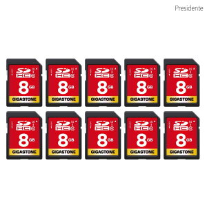 �y���������z8GB SD�J�[�h 10�Z�b�g SDHC UHS-I U1 C10 80MB/s �������[�J�[�h �t��HD �r�f�I �f�W�^���J���� �����L�^ �~�j�P�[�X10�t��