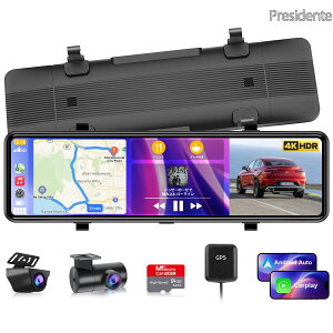 �y���������z�h���C�u���R�[�_�[ �~���[�^ ���� 4K �掿 CarPlay & Android Auto ���� 11�C���` �f�W�^���C���i�[�~���[ �h�����R �O��J���� �O��2�J���� �O�㓯���\���y�t�����g�J�������S�Ɨ��z4