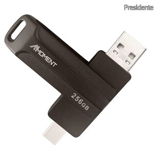 �y���������z256GB USB������ 2in1 OTG�Ή� Type-A & Type-C 360�x��]�� �������y�ő�Ǎ�150MB/s�z