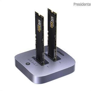 �y���������zM.2 SSD �O�t���P�[�X 20Gbps SSD�h�b�L���O�X�e�[�V���� �f���A���x�CSSD�N���[���X�^���h USB3.2 Gen 2x2 �n�[�h�f�B�X�N�h�b�N �H��s�v M key/B+M key SSD�Ή� �I�t���C���N���[���Ή��A