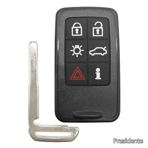 �y���������z902Mhz �����p 2007-2018 Volvo S60 S80 V40 V60 V70 XC60 XC70 6�{�^�� �X�}�[�g�����[�g�L�[�t�H�u 30659502 KR55WK49266�p (1)
