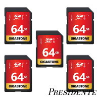 【まとめ買いで最大500円OFFクーポン!】【送料無料】64GB SDカード 5個セット SDXC UHS-I U1 C10 80MB/s …